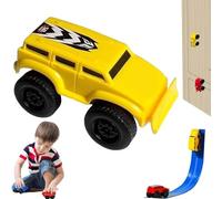 Genérico Magnetic Wall Climbing Toy Car, Magnetic Levitation Anti-Gravity Inertial Wall Climbing Toys Car, Cars That Drive on Walls and Ceiling, Fun for Kids (Yellow)