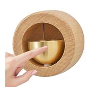 Genérico Magnetic , Wooden Bell for Door Opening, Rustic Home Decor with Pleasant Sound, ideal for House, Café, Room, Studios, Charming , 1,97 pulgadas Diameter