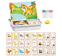 Genérico Magnético De Rostros - Doble Cara Juego Educativo - Juguete Educativo De Correspondencia para Preescolar,para Vacaciones De Navidad Año Nuevo Guardería Escuela