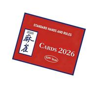 Genérico Mahjong Card Official - Traditional Game Set for Classic Tile Play | Card Stock with Clear Symbols Durable Finish for Home Family Gatherings and Tournament Use