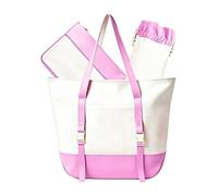 Genérico Mahjong Carrying Bag - Adjustable Portable Mah Jong Storage Tote Set with Waterproof Travel Case and Tile Holder Organizer For American Mahjong Sets and Racks
