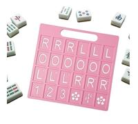 Genérico Mahjong Practice Board Solo Play | 24 Slots Portable American Fun Lightweight Games | Mahjong Training Aid | for Vacation Camping Holiday Festival Night Birthday Travel Home Recognition