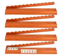 Generico Mahjong Pushers and Racks - 4 Piece Magnetic Wooden Tiles Tray | Mahjong Racks and Pushers - for Game Christmas Travel Home Beginner Play Train Pool Table
