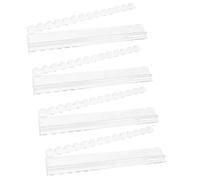 Genérico Mahjong Racks with Pushers | 20 Inch 4 Pieces Clear Acrylic Magnetic, Mahjong Tile Racks | For Friends Parties Competition Home Game Nigh T Senior Center Community