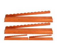 Genérico Mahjong Racks with Pushers - 4 Piece Magnetic Wooden Tiles Tray