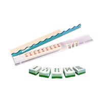 Genérico Mahjong Schieber Und Ablage - Spielzimmer Zubehör | Halter Set Mit Elementen Zum Schieben | Für Familientreffen Clubabende Festtage, Traditionelle Spielhilfe Ausrüstung