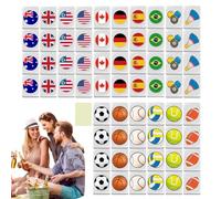 Genérico Mahjong Set, Bloques De Juego Seaside-Escape Juegos De Mahjong - Juego De Mahjong Bandera Y em-oji | Bloques De Juego Mahjong 65 Azulejos Juegos De Mesa Seaside-Escape para Adultos Y Niños