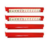 Genérico Mahjong Tile Racks - Mahjong Rack and Pusher | 4-Piece Dominoes Game Stands For Club Homes Houses | Compact 4-Piece Mahjongs Racks | Majiang Tile Holder Party Travel Holiday Festive