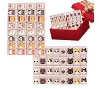 Generico Mahjong Tiles - Classic Mah Jongg Toy | Lightweight Portable Mahjong Tile | Flag Pattern Games Blocks Tiles For Men Women Girls Youth Teens Wife Husband Son Daughter Family Friends School