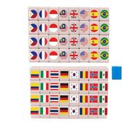 Genérico Mahjong Tiles - ResinEducational Development Toy,Football Pattern Games Blocks Tiles | for Men Women Youth Teens Daughter Family Friends School Holidays Casual Gatherings Party