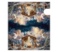 Genérico Mailbox Cover - Nativity Scene Component, Festive Religious Decor, Fading Resistant Coloration, Magnet Adherence Mechanism, Seasonal Exterior Embellishment, Ideal for Mailboxes Display