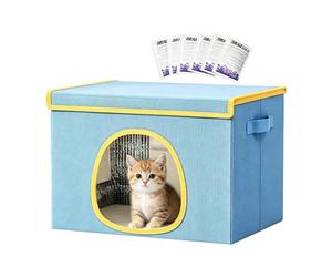 Genérico Maison Rafraîchissante Chat | Niche Isolée Été Avec 6 Packs Glace | Structure isolante en aluminium et tissu Oxford, étanche, inclut 6 blocs de glace pour rafraîchir les chats en été.