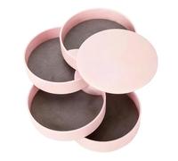 Genérico Make Up Case - 3.94x3.94x3.94 inches Jewelry Organizer, Portable skin care, 4-Layer Rotating Trinket Storage | Adjustable Jewelry Tray Case with Lids for Women Girls Ladies Mothers