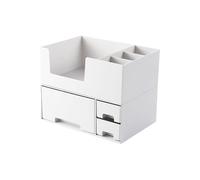 Genérico Make Up Organizers - Tiered Storage Rack, Sliding Basin Bin Unit, Space Saving Design, Categorized Sorting Retrieval Function, Cosmetic Arrangement Accessory for Women Daily Use