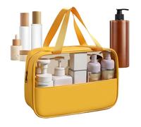 Genérico Makeup Bag - Travel Cosmetic Organizer, Waterproof Toiletry Pouch, Clear Window Storage Case, Large Capacity Vanity Kit, Home & Kitchen, Bathroom Jewelry Packing Cube