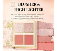 Genérico Makeup Book Palette, Eyeshadow Palette with 4 Blush and 4 Liquid Lipstick, 12 Colors Eyeshadow, for Women Travel Beauty Party Daily