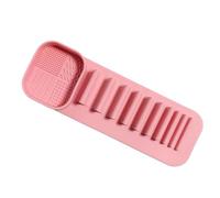 Genérico Makeup Holder, Brush Dryer, 8.15in Silicone Tray, Wall Mount Design, Multi-Purpose Rack, Compact Organizer, Quick Dry Feature for Daughter, Mom, Wife, Bathroom, Travel, Storage