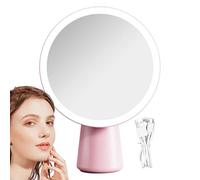 Genérico Makeup Mirror Lighting, LED Mirror, Rechargeable Lighted Glass, Touch-Sensitive Controls, 3-Mode Dimmable Glow, Ideal for Vanity Dresser Salon Bathroom Teen Room, 7.72x10.63x3.54 Inches