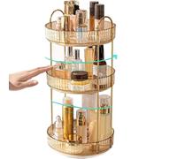 Genérico Makeup Organizer - Cosmetic Organizer | Skincare Organiser | Makeup Carousel spiinning Holder Rack for Vanity Counter Top and Bathroom Stable Clear Large Capacity Container Partners