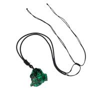 Genérico Malachite Neckklace - 15g Crystal Women Malachite Crystal Necklace | 0.98-1.57 Inches Portable Pointed Gemstone Necklace For Christmas Parties, Graduation