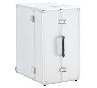 Genérico Maleta Trolley de piloto Aluminio Plateado 47x39x27 cm,Maletas y Bolsos de Viaje,Neceseres-91844