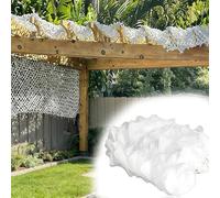 Genérico Malla De Camuflaje Blanca 2x3m 3x3m 3x4m, Red De Camuflaje Militar, Red Camuflaje Sombra Exterior para Caza Camping Jardín Ocio Privacidad Decoración Protección Solar(6x9m)