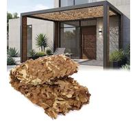 Genérico Malla de Camuflaje Marrón 3x4m 4x6m 5x8m 2x7m 4x5m 6x6m Red Camuflaje Sombra para jardín pérgola Terraza, toldo protección Solar Exterior(500x1300cm)