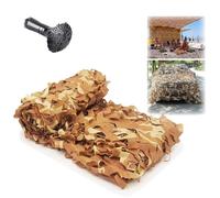 Genérico Malla De Camuflaje Militar 1.5x10m 2x2m 3x3.0m 3x5m 4x8m 5x8m Red De Camuflaje Protección Solar Toldos Solar Velas Red De Sombra para Camping Niños Caza jardín Fiesta decoración(4x9.5m)