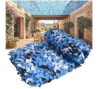 Genérico Malla de Camuflaje Militar, Reforzada Redes de Camuflaje Azul, Red de Sombra para Jardín, Caza, Tiro, Acampada, 1m 2m 5m 6m 7m 9m 11m 13m 14m 15m(1.5x6.5m)