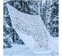 Genérico Malla de Camuflaje Militar Tela Camuflaje Blanca Red de Ocultación 210d Tela Engrosada para Caza Fotografía de Vida Silvestre Invierno Camping Reforzada Cubierta Impermeable 5m 10m 15m 20m