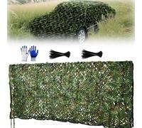 Genérico Malla de Sombreo Proteccion Solar Red de Camuflaje Militar Malla de Ocultacion Exterior Piscina Gazebo Pergola Toldo Vela Decoracion Jardin Terraza Patio Tela Oxford 210D Sombra(5X10m)