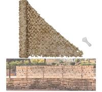 Genérico Mallas de Protección Solar Beige, Red de Camuflaje Exteriores, 1.5x2m 1.5x9m 2x7m 3x6m 4x9m 5x10m 6x9m 7x10m Red de Sombra de Jardín(1.5x6m)