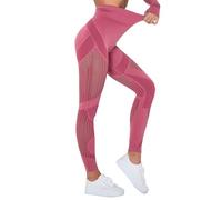 Genérico Mallas Push Up Mujer - Pantalones Yoga Deportivos Ajustados con Lavado con Agua para Mujer Cintura Alta sin Costuras Color melocotón Levantamiento Cadera Fitness (Watermelon Red XS)