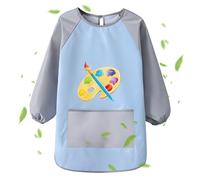 Genérico Malschürze, Kinder Schürze Für Bastelarbeiten, Fleckenresistente Schürze Für Kinder Zum Malen, Kochen Und Backen, granate,
