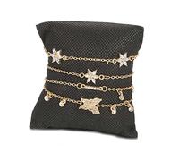 Genérico Mamá - Abalorios para pulsera y anillos, pulsera de 4 unidades, conjunto de pulseras clásicas, pulsera para parejas y anillos, talla única, Metal, No es una piedra preciosa