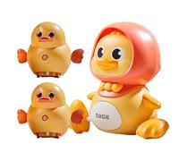 Genérico Mama Duck Toy - Musical Crawling Duck with Duckling | Interactive Educational Light Up Singing Toy, ABS Material, 500mAh Rechargeable Battery, 15x14cm Mother