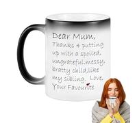 Genérico Mama Mug - Color Changing Ceramic Coffee Cup, Best Mom Ever Design, Heat Reactive Mug, Dishwasher Safe Finish Comfortable Hold handle | Mothers Day Birthday Thanksgiving Gift for Mom
