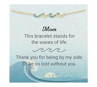 Genérico Maman 8 Pulsera Pulsera Natural Joyería Inoxidable Valentine Pulsera Joyería Joyería, talla única, Aluminio alloy, No es una piedra preciosa