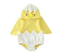 Genérico Mameluco para Disfraz de Pollito - Traje de Animal de Franela de 70-100 cm, Traje cálido de Manga Larga, Ropa de Lana de Felpa Suave | Disfraces de Halloween para festivas en interiores y
