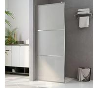 Genérico Mampara de Ducha accesible Vidrio ESG Esmerilado 140x195 cm,Bricolaje,Fontanería,Piezas y Herramientas para componentes de fontanería,Artículos de Ducha,Paredes y mamparas de ducha-146649