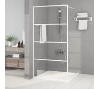 Genérico Mampara de Ducha Vidrio ESG Transparente Blanco 100x195 cm,Bricolaje,Fontanería,Piezas y Herramientas para componentes de fontanería,Artículos de Ducha,Paredes y mamparas de ducha-152142