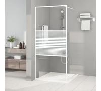 Genérico Mampara de Ducha Vidrio ESG Transparente Blanco 90x195 cm,Bricolaje,Fontanería,Piezas y Herramientas para componentes de fontanería,Artículos de Ducha,Paredes y mamparas de ducha-152151