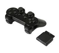 Genérico MANDO INALAMBRICO COMPATIBLE PARA SONY PLAY STATION 2 DUALSHOCK 2 PS2 PILA NEGRO