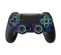 Genérico Mando para PS4, 2025 UPGRADE Mando Bluetooth para PS4/PC, Type-C puerto, Hall Joystick, Botones Traseros, 1000mAH Batería, Turbo, Vibración, Giroscopio, Diesño Ergonómico Antideslizant