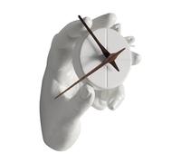 Genérico Manecillas Reloj 3D Pared - Reloj De Pared 3D Moderno - Resina con Soporte En Forma De Mano Proyecto Decorativo para Salón Dormitorio Cafeterías