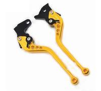 Genérico Manetas de embrague freno ajustables en 9 colores para Royal para Enfield Guerrilla 450(Golden 177mm)