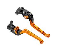 Genérico Manetas de freno y embrague para Yamaha XVS125 para Virago, accesorios para motocicleta, manija(Naranja)