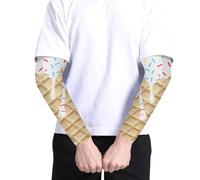 Genérico Manga Compresiva para Brazo Entero - Mangas Exteriores Unisex - Estampado Helado Protección UV Combinación Colores Codo Mujer Hombre Ejercicio Jardinería Caza Interior