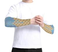 Genérico Manga Compresiva para Brazo Entero,Mangas Refrescantes Para Brazos | Estampado Helado Protección UV Combinación Colores Codo Mujer Hombre Ejercicio Jardinería Caza Interior