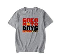 Genérico Manga Corta Sakamoto Days Camiseta De Anime De Manga Corta para Hombre, Camiseta Casual De Manga Corta De Gran Tamaño para Hombre (3 XL)